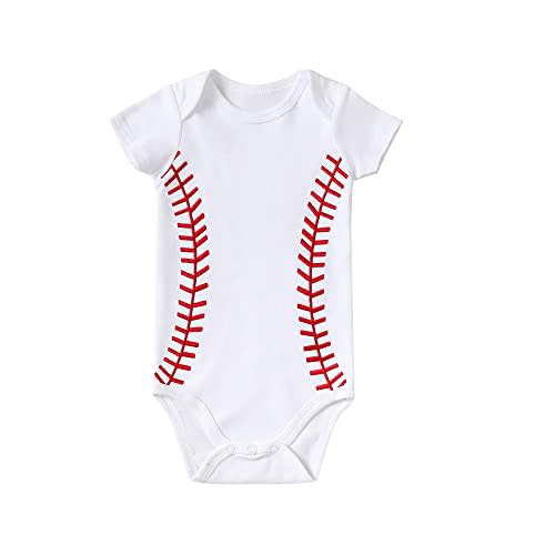Chichoo Infant Baby Football Baseball Soccer Sport Jersey Outfit Costume Bodysuit Interlock 195 Gsm 0-24 Months