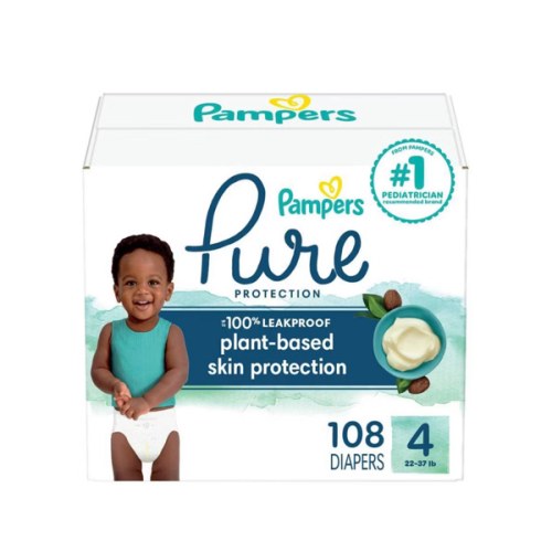 Pampers Pure Protection Diapers - (Select Size and Count)