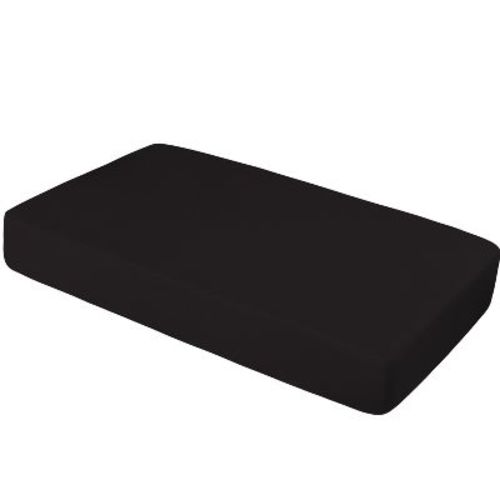 Brushed Microfiber Fitted Crib Sheet, Super Soft and Cozy Crib Sheet for Boys, Girls, 28x52 Inches, Black - NTBAY