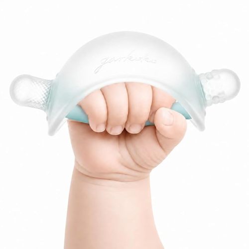 Baby Teething Toys, No-Drop Silicone Baby Teether Toy for Babies 3-6 Months & 6-18 Months, BPA-Free Infant Teether for Teething Relief