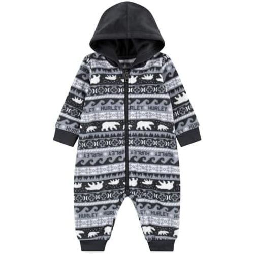 Hurley Baby Boy's Long Sleeve Hooded Coverall