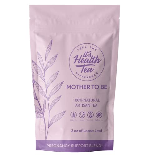 Mother to Be Premium Pregnancy Tea Blend for Expecting Mothers - Loose Leaf 2oz - Caffeine Free - Morning Sickness Aid With 30 Tea Bags