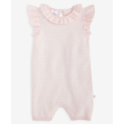 Everyday Baby Essentials Baby Girls' Striped Cotton Knit Romper, Macy's Exclusive