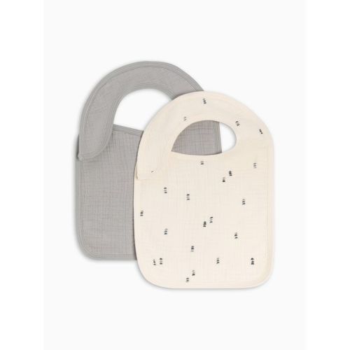 Colored Organics 2-Pack Muslin Bibs