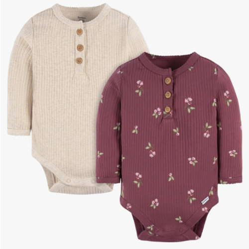 Gerber baby-girls Baby Boys' and Baby Girls' 2-pack Bodysuits