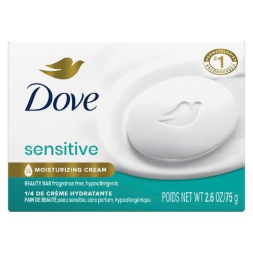 Dove Beauty Sensitive Skin Moisturizing Mini Bar Soap - Fragrance-Free - Travel Size - 2.6oz