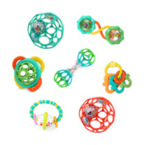 Bright Starts Soothers & Shakers 7-Piece Baby Toy Gift Set