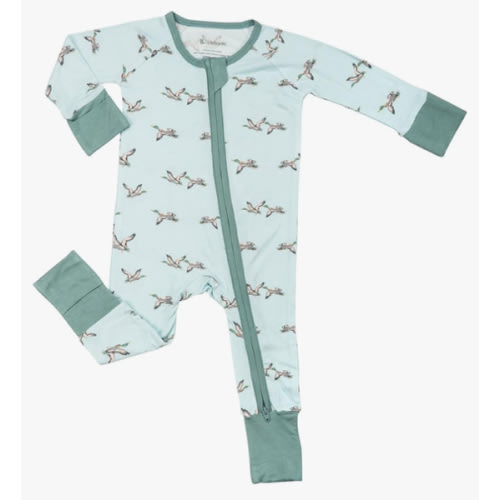 LollyBanks Baby Pajamas, 2-Way Zipper Romper, 95% Viscose Made from Bamboo and 5% Spandex, Baby Sleepers