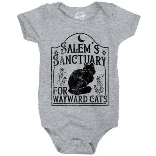 Salems Sanctuary for Wayward Cats Baby Bodysuit Funny Halloween Kitten Jumper For Infants - Crazy Dog Baby Bodysuit For Halloween Season Light 6