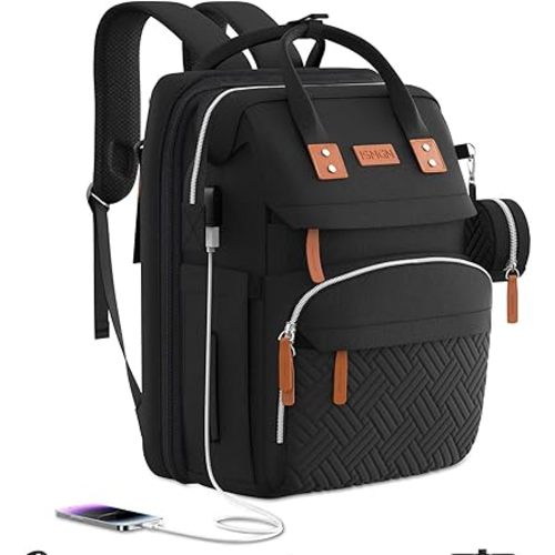 ISMGN Diaper Bag Backpack, Large Diaper Bag, Baby Bag for Mom, Black