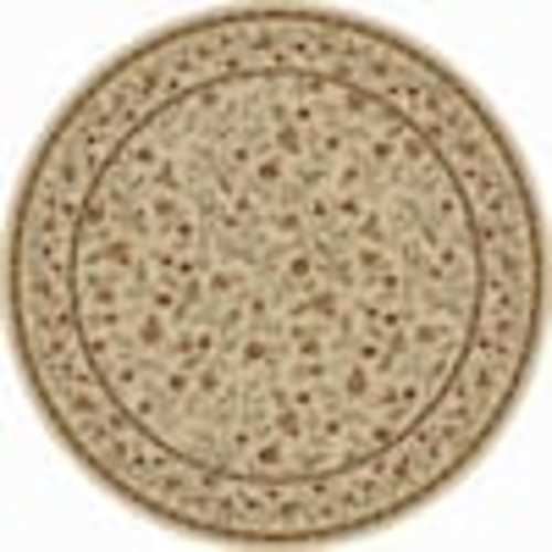 RADICI USA Como Ivory 5 ft. Round Traditional Floral Area Rug 1593/1145/IVORY
