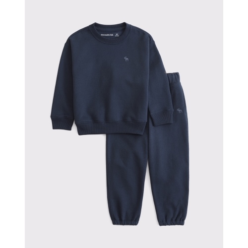toddler essential icon crew sweatshirt set