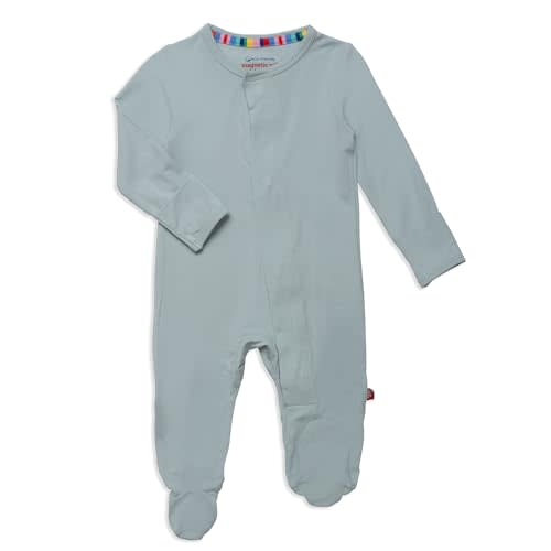 Magnetic Me Boys Modal Magnetic Baby Footie Pajamas | Silky Soft Modal Fabric | Baby Sleepers Available in Sizes PRE - 24M