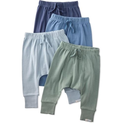 Jordan 4-Pack Jogger Baby & Toddler Pants 100% Organic Cotton Bottoms for Boys & Girls