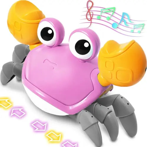Amazon.com: Crawling Crab Baby Toy, Advanced Infrared Crawling Crab Tummy Time Toy with Music, Infant Walking Dancing Crab Baby Toy, Boys Girls Toddler 6-12 12-18 Months Interactive Singing Birthday Gift (Purple) : Toys & Games
