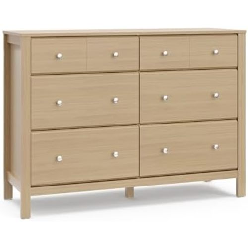 Storkcraft Horizon 6 Drawer Dresser, Driftwood