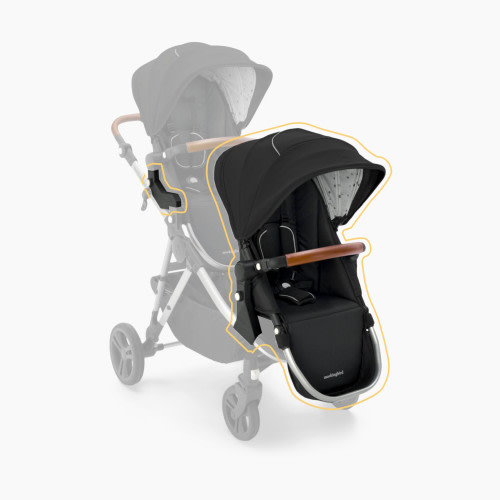 Mockingbird 2nd Seat Kit 2.0 - Black/Watercolor Canopy With Penny Leather