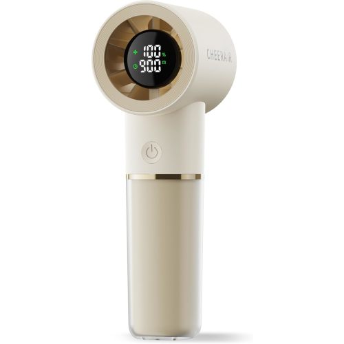 Handheld Portable Fan, 6-Speed Powerful Mini Personal Fan, Rechargeable 5000mAh Battery with Up to 15 Hours Runtime, Pocket Turbo Fan with Smart LED Display, Ideal for Travel, Camping, Makeup