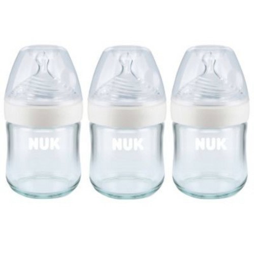 NUK Glass Baby Bottles - 4 fl oz/3pk