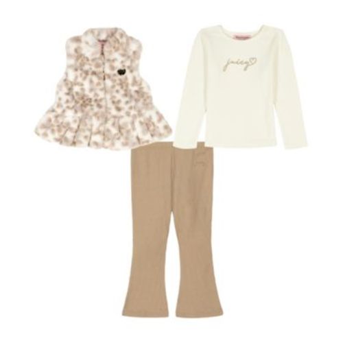 Baby Girls' Vest, T-Shirt and Leggings, 3-Piece Set