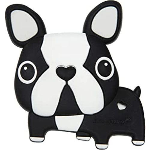 Silicone Teether – Food-Grade, BPA-Free Teething Relief Toy for Babies – Safe, Durable & Easy-to-Hold Infant Teether – Textured Sensory Toy for Soothing Sore Gums Boston Terrier