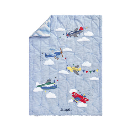 Airplane Baby Quilt – Vintage Planes | Pottery Barn Kids