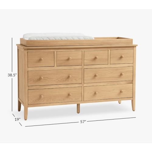 Emerson 8-Drawer Dresser & Topper Set (57w x 19d")