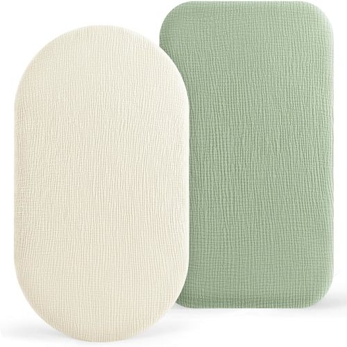 Bearmoss Lot de 2 draps en mousseline
