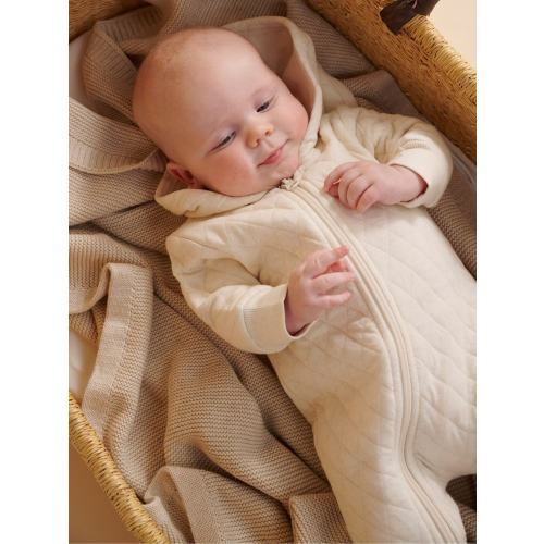 Buy Purebaby Natural Cotton Quilted Zip Pramsuit from Next Canada