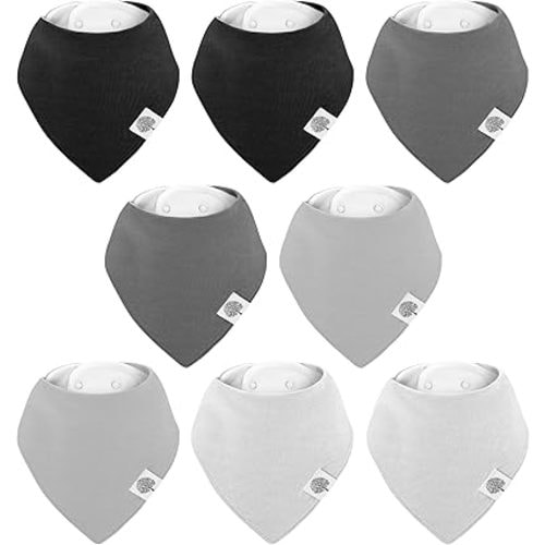 Parker Baby Bandana Drool Bibs for Boys, Girls & Unisex - Soft & Stylish Teething Bibs for Babies