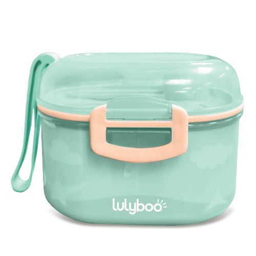LulyBoo BPA-Free Leakproof Baby Formula Dispenser with Spoon and Fork