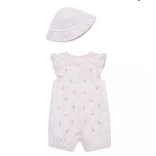 Girls' Picnic Romper & Hat Set - Baby