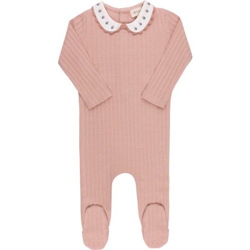 Looms Wave Collection - Tulip Collar Footie, 6M