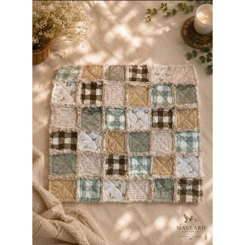 Mallard Duck Rag Quilt, Newborn, Infant, Toddler, and Even Adult Sized Blankets