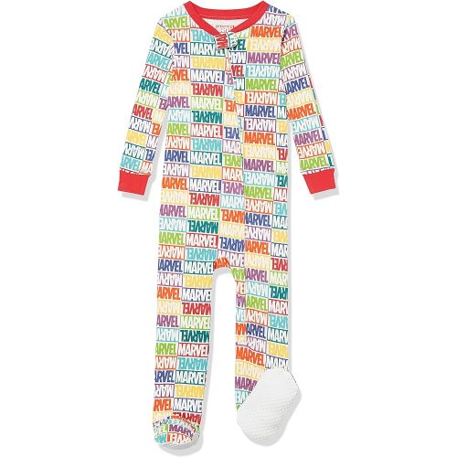 Amazon.com: Amazon Essentials Baby Disney Star Wars Marvel Cotton Footed Sleep and Play, Marvel Holiday Bricks - Sleep & Play, 3-6 Months : Clothing, Shoes & Jewelry
