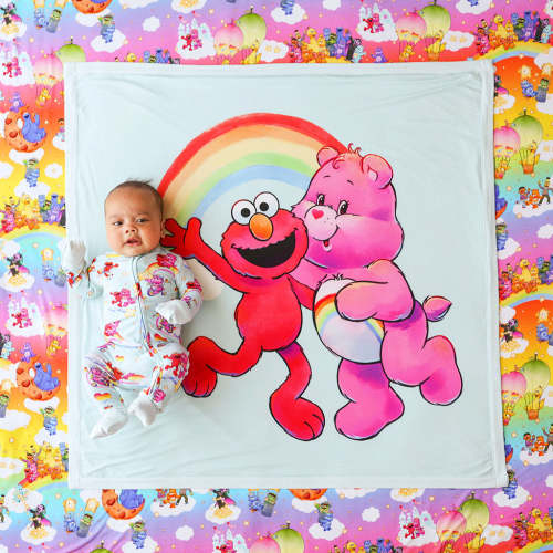Care Bears™ Cheer Bear & Elmo Luxette Patoo® Blanket