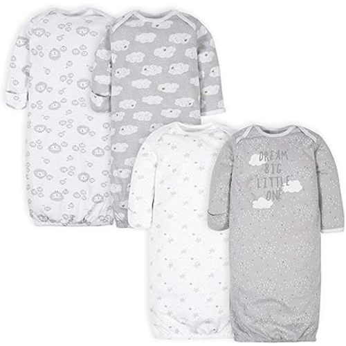 Gerber Unisex Baby 4-Pack Sleeper Gown