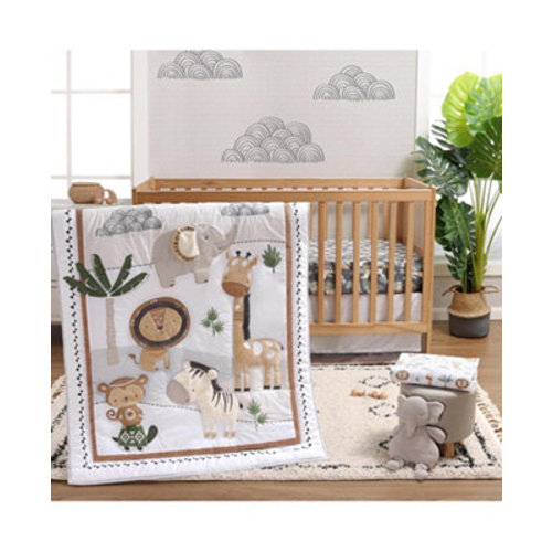 The Peanutshell Safari Serenity Cotton Crib Bedding Set for Baby Boys and Baby Girls, 4 Pieces - Macy'sBack ButtonFilter Button