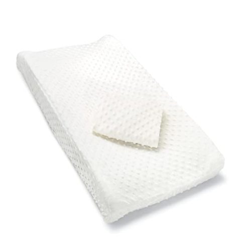Munchkin Secure Grip Baby Diaper Changing Pad for Dresser, Waterproof and Wipeable, Contoured, Standard Size (14.75" x 31"), White