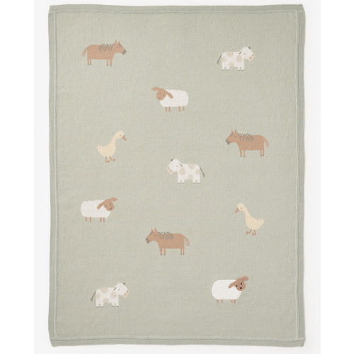On the Farm Knit Blanket