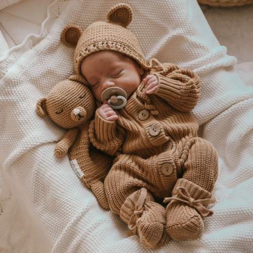 3LC Knitted Bear Bonnet | Coco