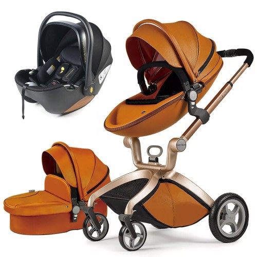 HotMom Baby Stroller 3 in 1 High view pram Folding Pushchair car seat basket New