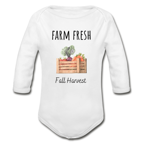 Farm Fresh Organic Long Sleeve Onesie