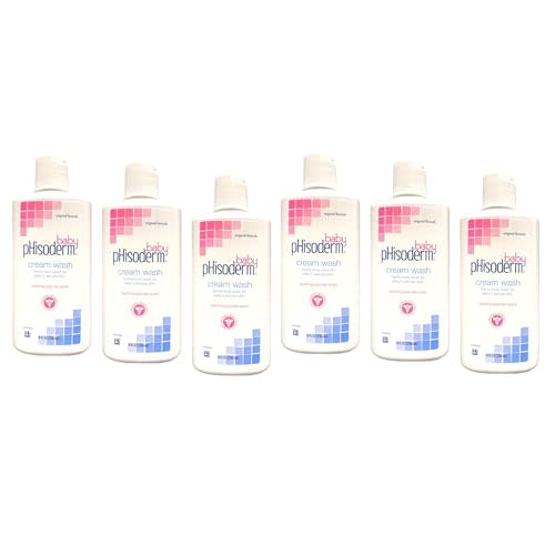 Phisoderm Baby Tear-Free Cream Wash 8 oz (Pack of 6)