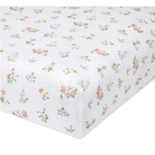 Country Floral Essentials Cotton Crib Sheet | aden + anais