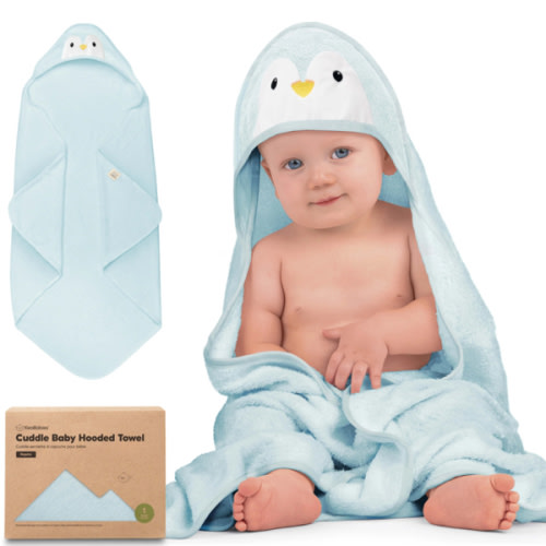 Cuddle Baby Hooded Towel - Penguin