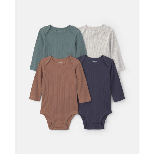 Baby Boy 4-Pack Long-Sleeve Multipack Bodysuits | Carter’s Oshkosh Canada