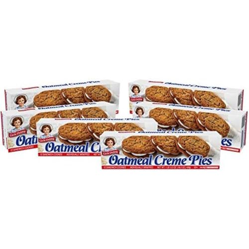 Little Debbie Oatmeal Creme Pies 12 Count Box (2 Boxes) 16.2 OZ