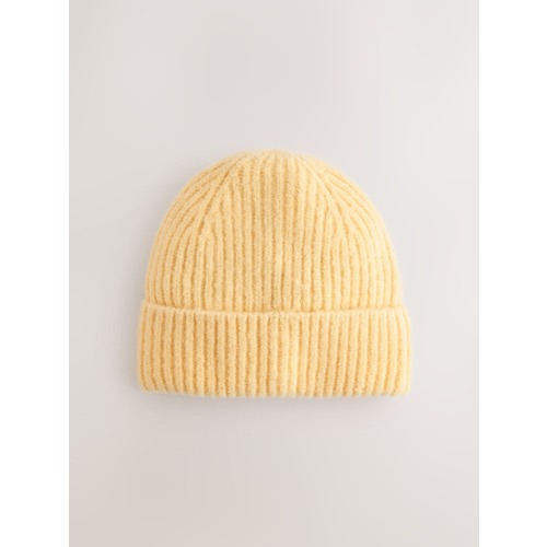 Lemon Yellow Fluffy Beanie (1-16yrs)
