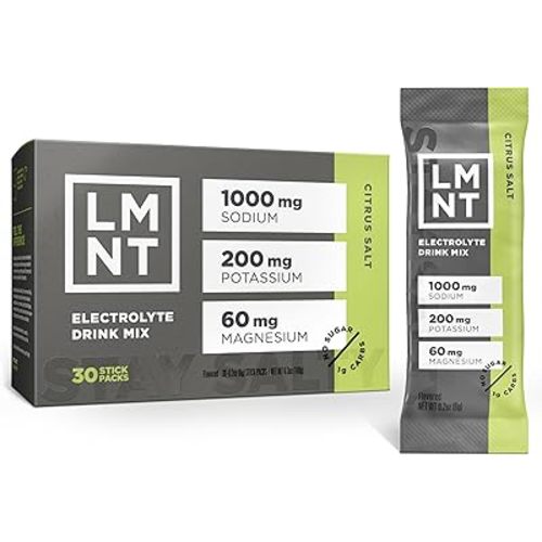 LMNT Zero Sugar Electrolytes - Citrus Salt | Drink Mix | 30-Count